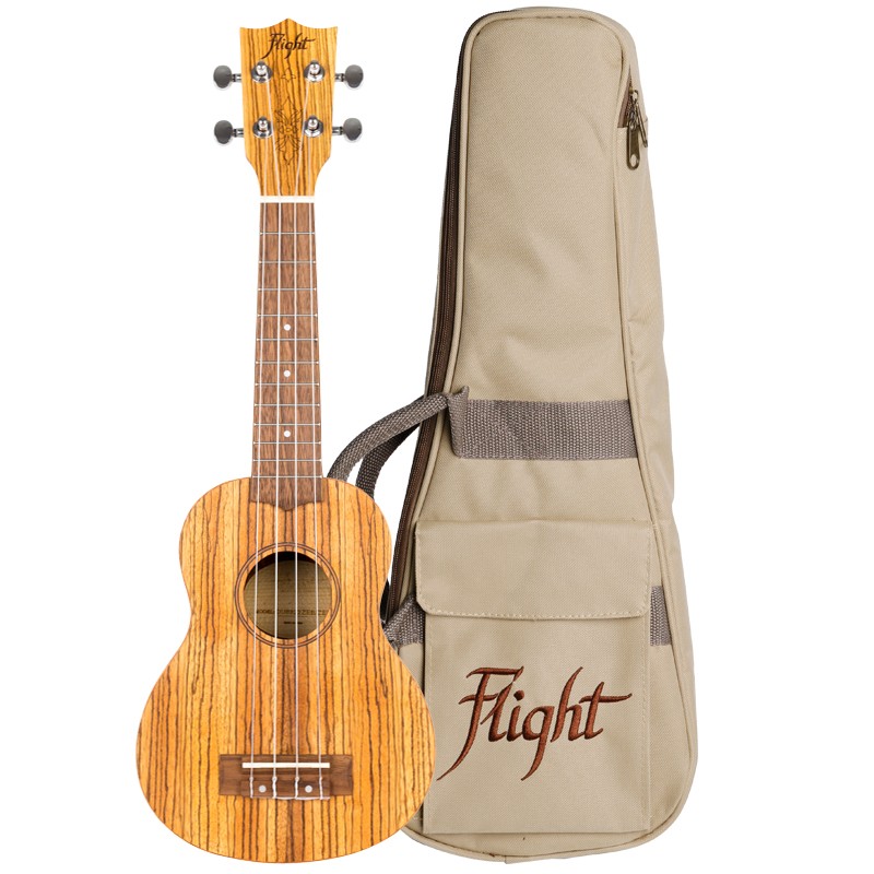 FLIGHT DUS 322 ZEBRAWOOD SOPRANO UKULELE