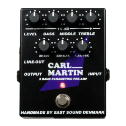 CARL MARTIN 3 BAND PARAMETRIC EQ PRE-AMP